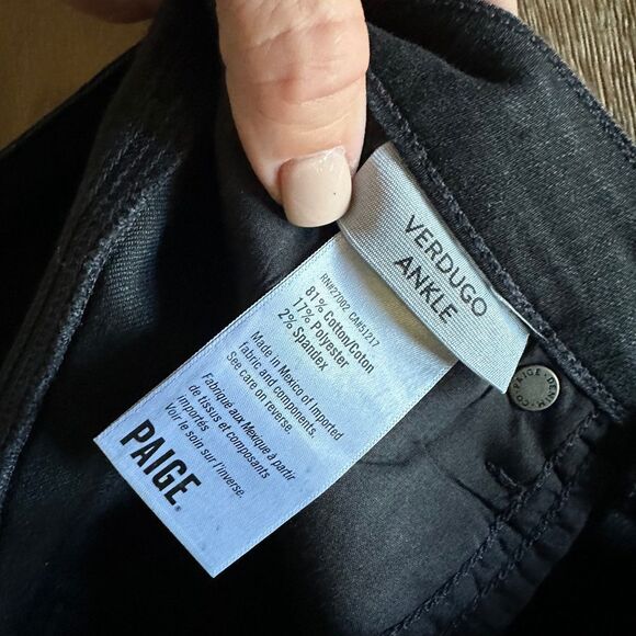 PAIGE Verdugo Ankle in Sterling Dark Coated - Picture 6 of 10